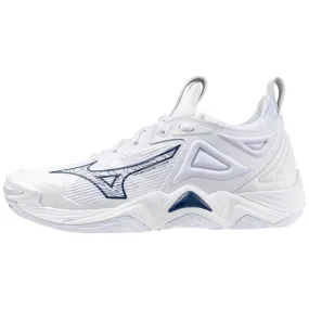 Mizuno Wave Momentum 3 - Women's Volleyball Shoe - White - Navy