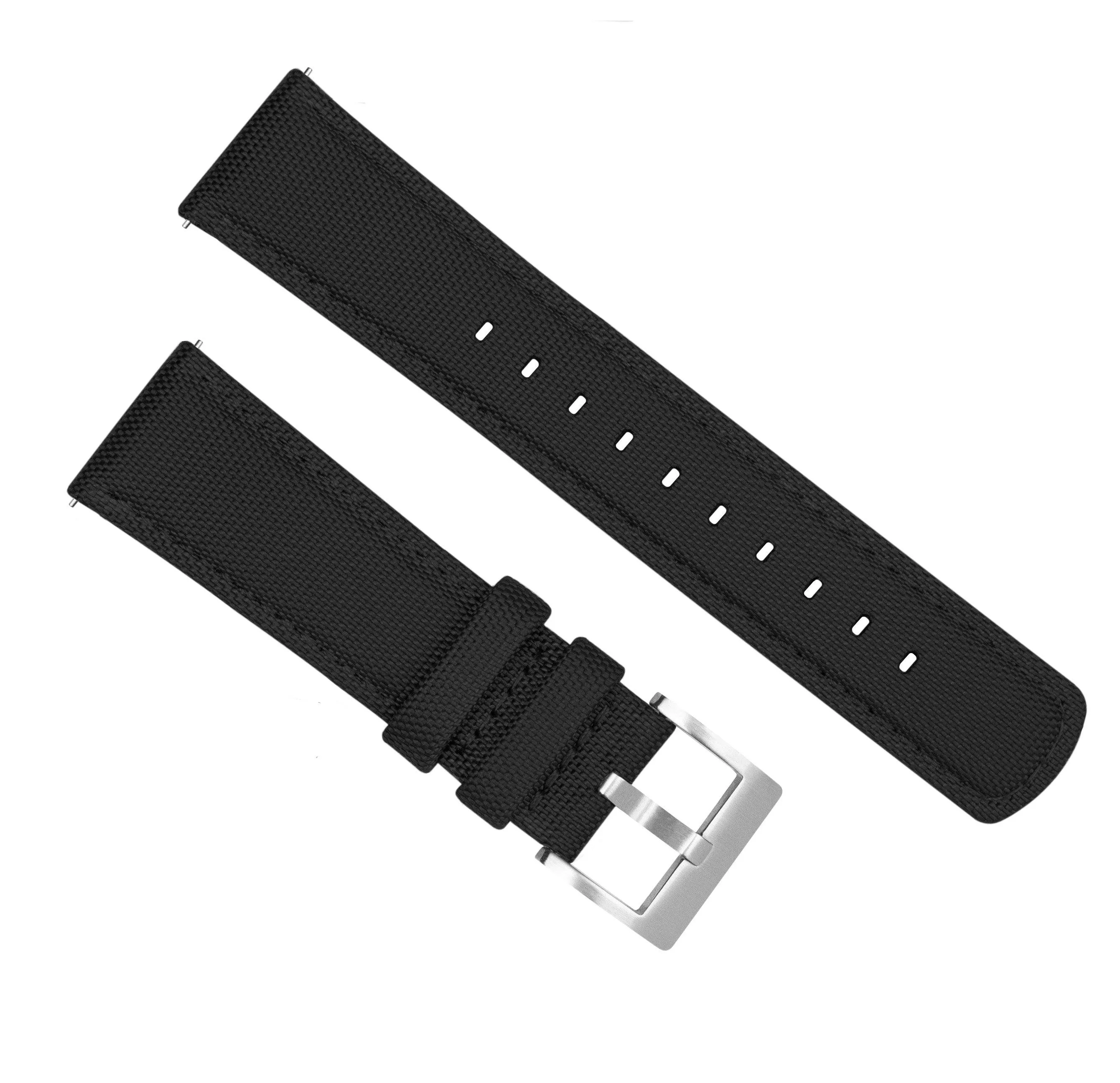 Mobvoi Ticwatch Sailcloth Quick Release Black Watch Band