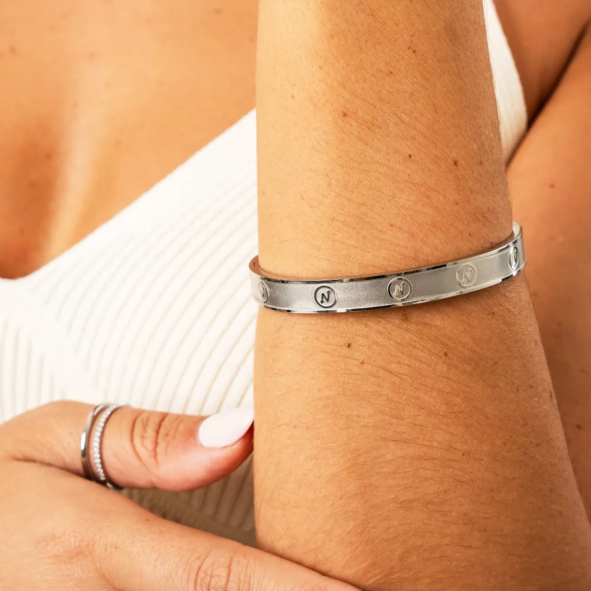 Nevaeh Paradise Bangle - Silver