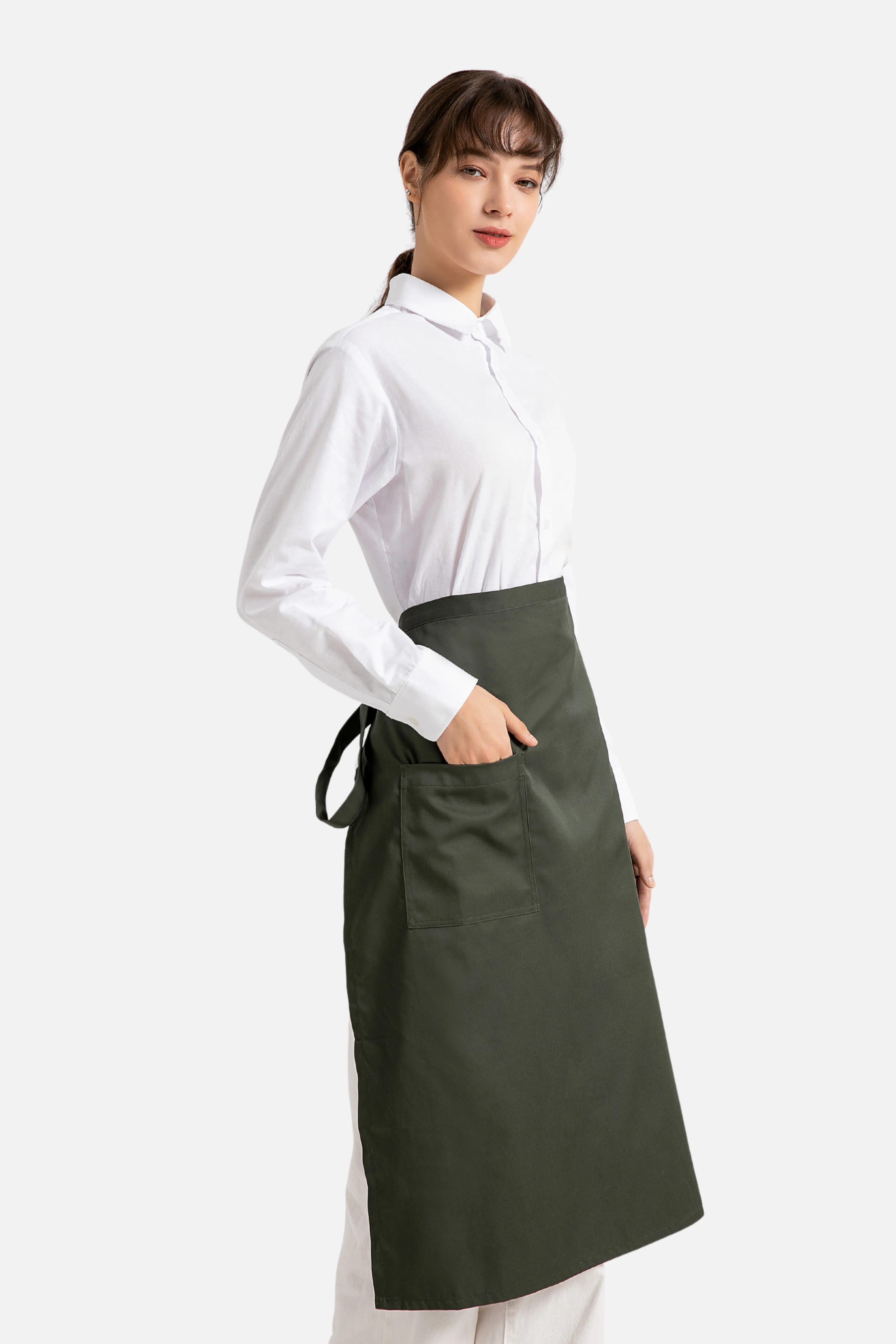 Olive Green Chef Apron