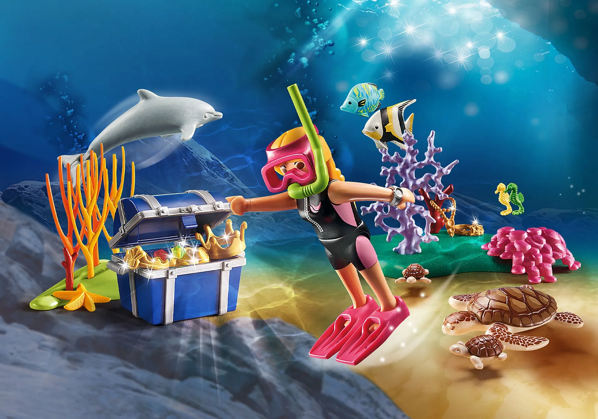 Playmobil Family Fun: Treasure Diver Gift Set