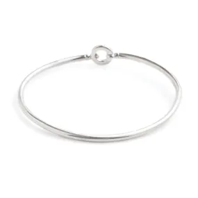 Sterling Silver Bead Bangle Bracelet