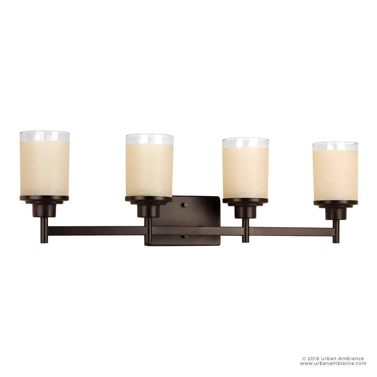 UHP2015 Contemporary Bathroom Vanity Light, 9.4375"H x 31"W, Olde Bronze Finish, Cupertino Collection