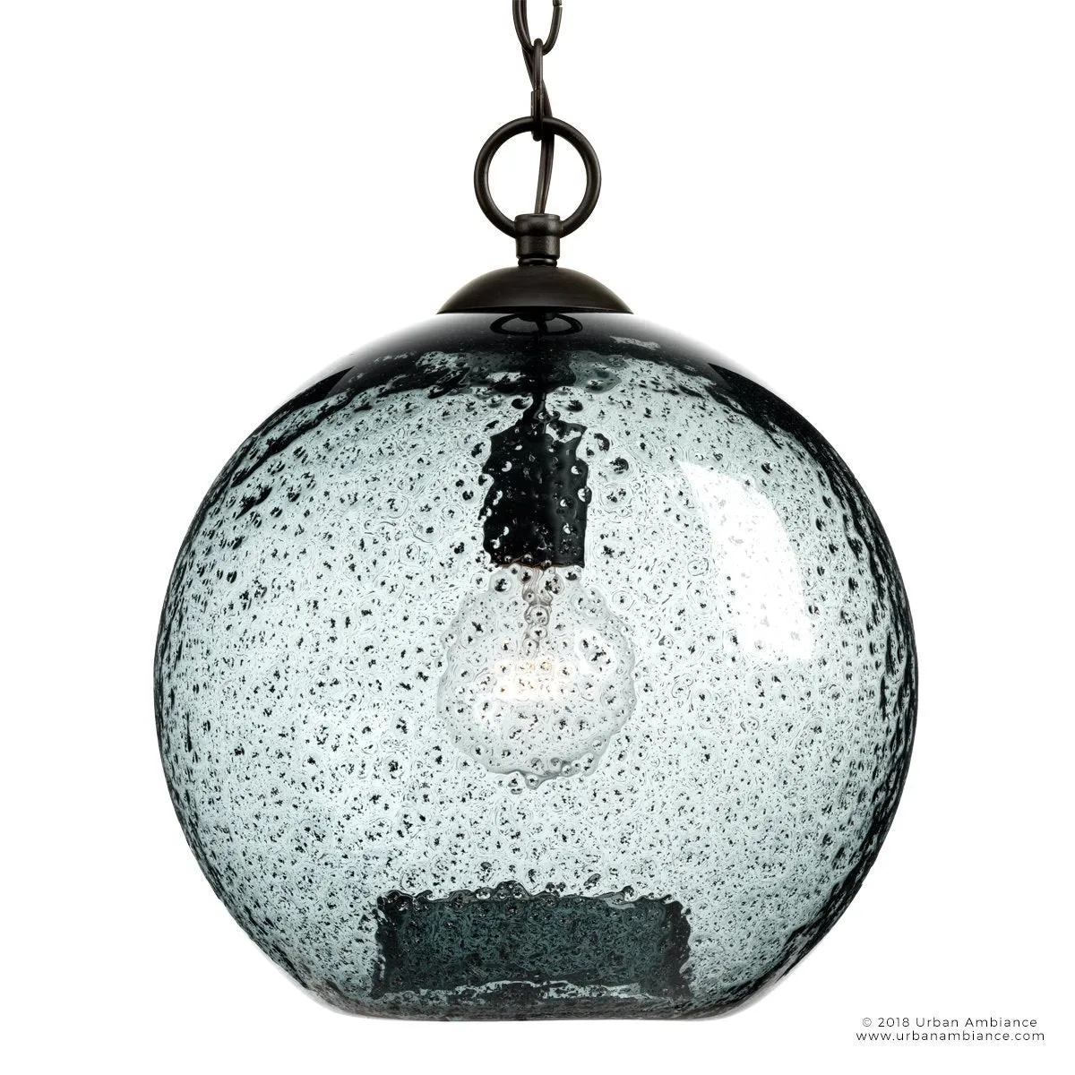 UHP2581 Vintage Pendant, 14"H x 11-3/4"W, Olde Bronze Finish, Birmingham Collection