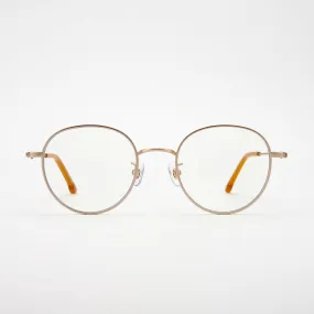 Ward Eyewear Blue Light Blocking Glasses in Baron Satin Gold