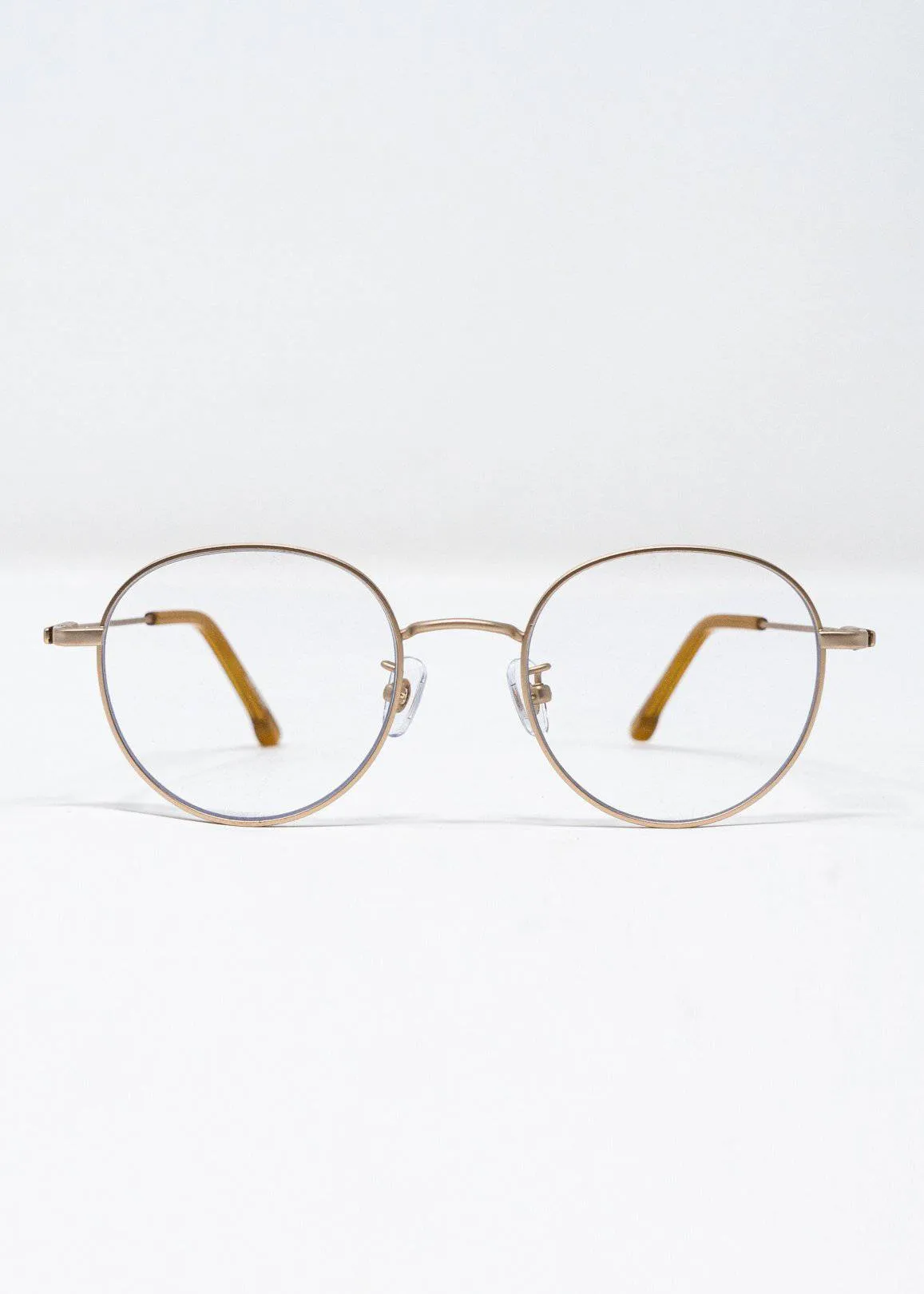 Ward Eyewear Blue Light Blocking Glasses in Baron Satin Gold