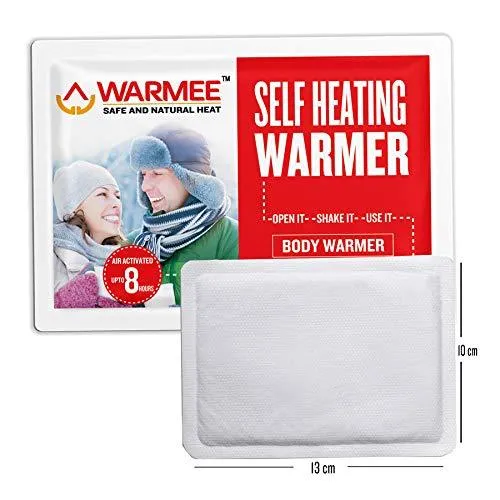 Warmee Self Heating Safe and Natural Air Activated Body Warmers - Heat Pouch (Pack of 5)