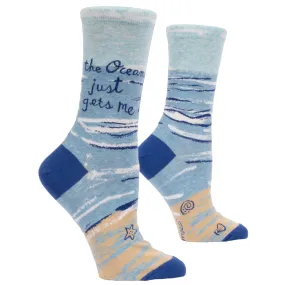 Women's The Ocean Just Gets Me Socks