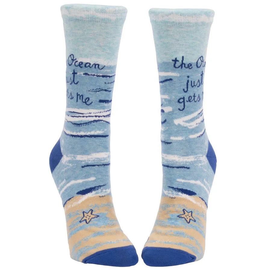 Women's The Ocean Just Gets Me Socks