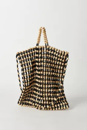 Wood Bead Large Tote Bag