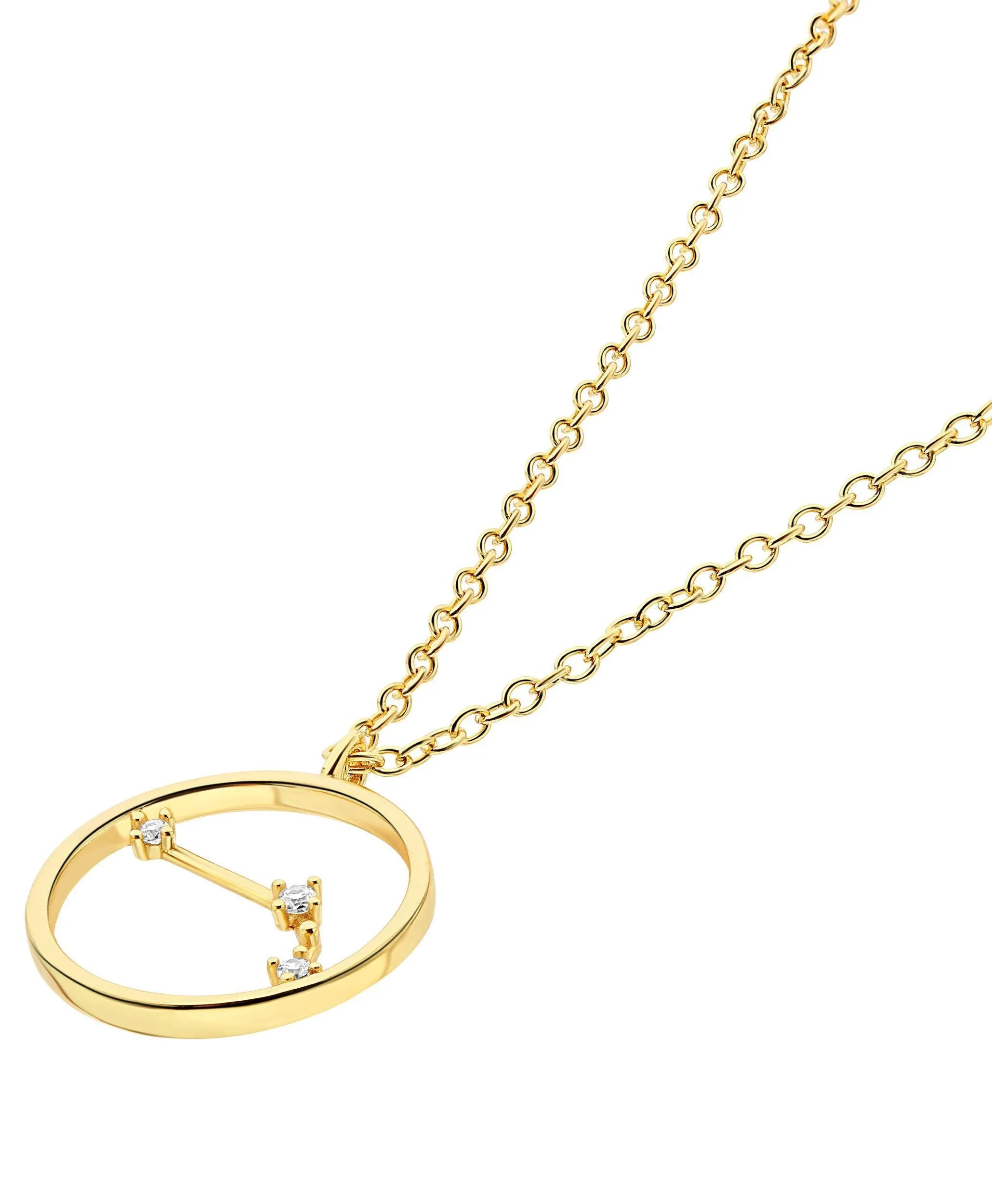 Zodiac Necklace Aries 18ct Gold Plated